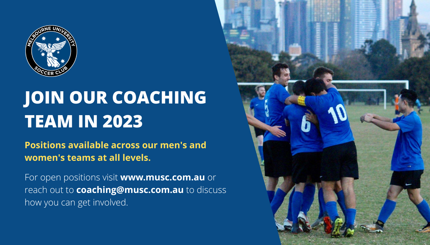 Coaching Vacancies Melbourne University Soccer Club